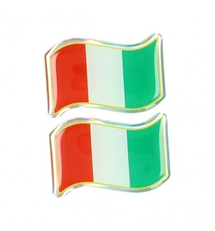 sticker univ vlag italie wave set 3d