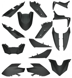 plaatwerkset (vanaf 2016) t-max530 zwart mat 15-delig